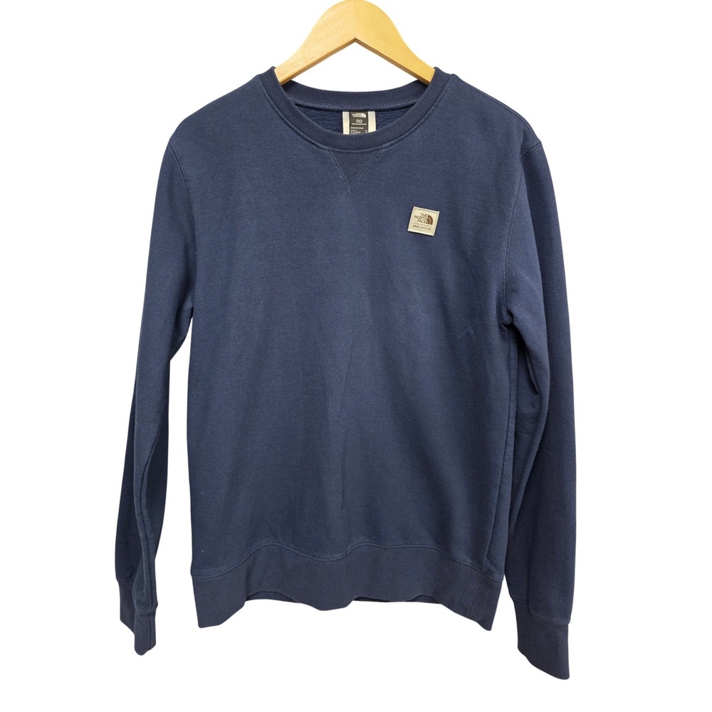 The North Face Crewneck Sweatshirt Men Medium Navy Blue Gorpcore Outdoor EUC